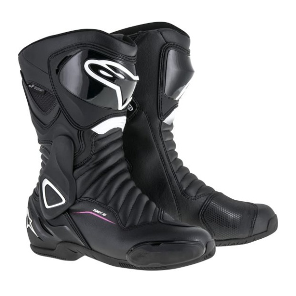 Cizme Piele Moto Alpinestars Smx-6 V2 Drystar Negru / Fucsia / Alb Marimea 36 2243117/1239/36